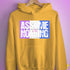 Assume Nothing Drag Pride Flag Hoodie - Mustard